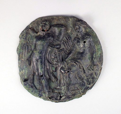 Mirror with Aphrodite and Eros