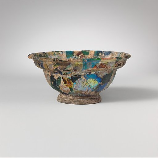 Glass mosaic bowl