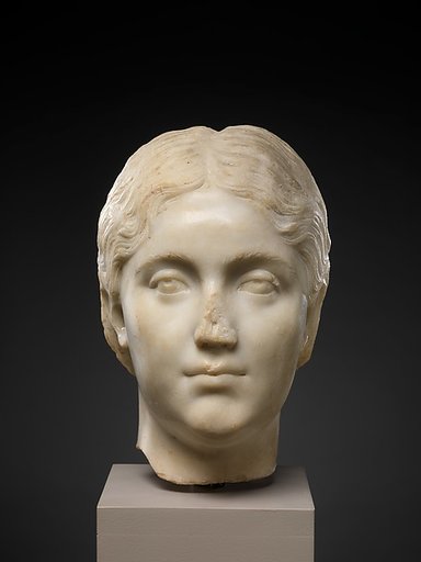 Marble portrait of a young woman