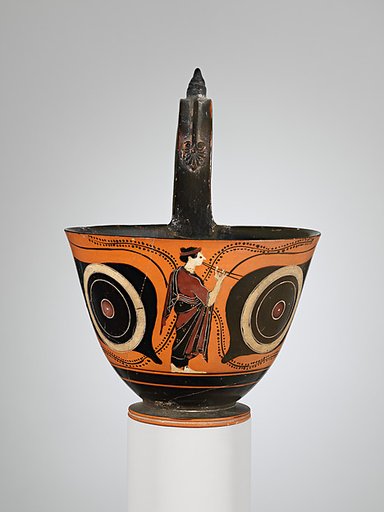 Terracotta kyathos (cup-shaped ladle)