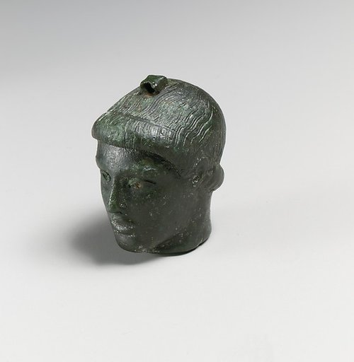 Bronze head of a youth