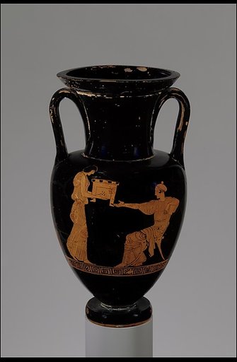 Terracotta Nolan neck-amphora (jar)