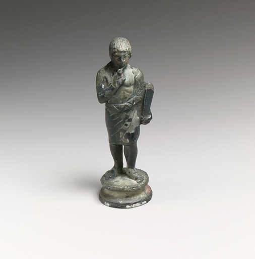 Bronze statuette of a youth