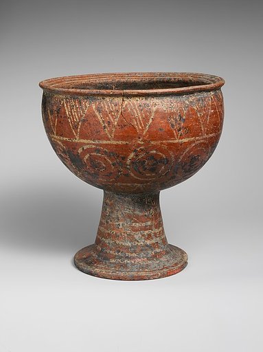 Terracotta footed bowl