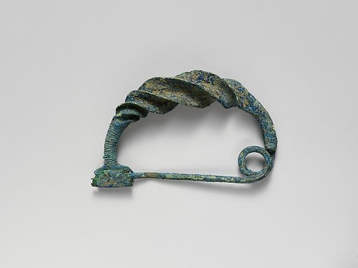 Bronze spiral-type fibula (safety pin)