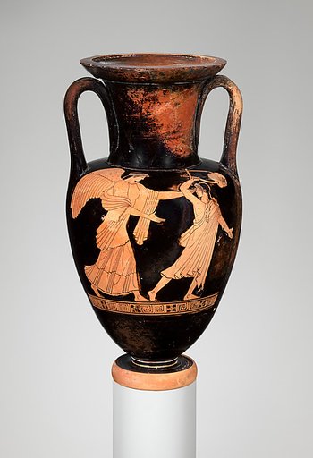 Terracotta Nolan neck-amphora (jar)
