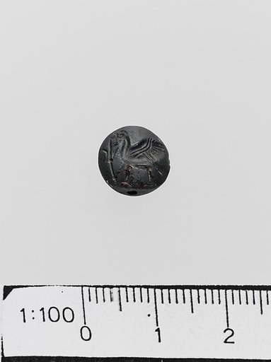 Jasper lentoid seal