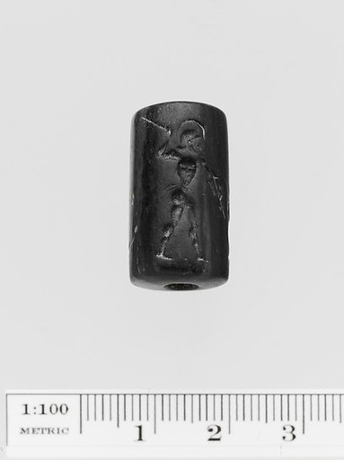 Black marble cylinder seal