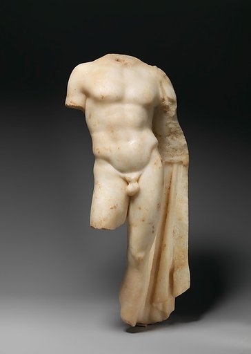 Marble statue of a youth