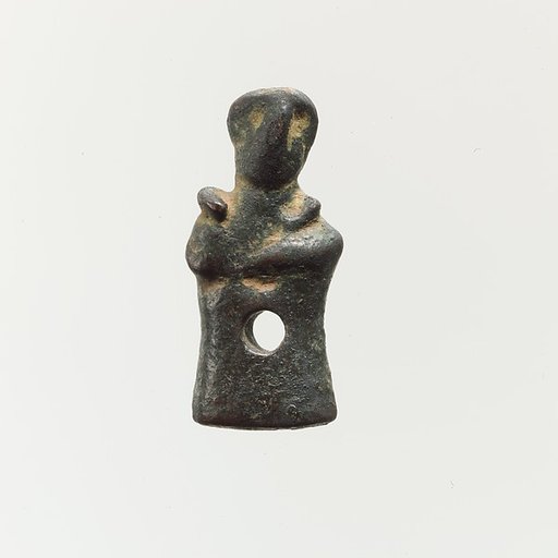 Bronze pendant in the form of a human figure