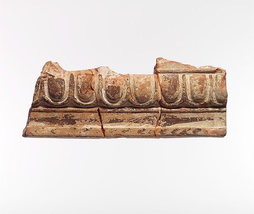 Fragment of a terracotta architectural tile