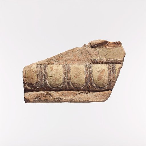 Fragment of a terracotta architectural tile