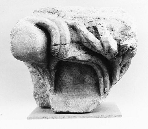 Marble fragment of an anta (pilaster) capital from the Temple of Artemis at Sardis