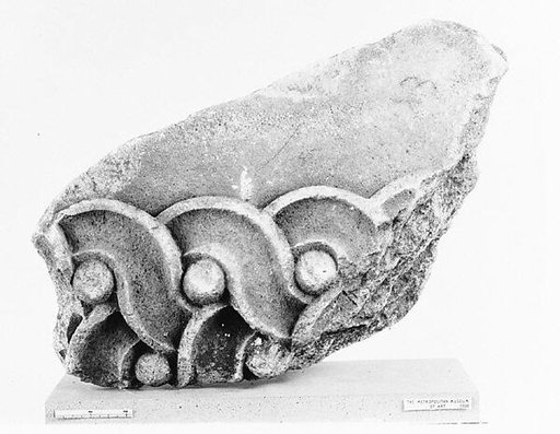 Marble fragment of an Ionic column base from the Temple of Artemis at Sardis