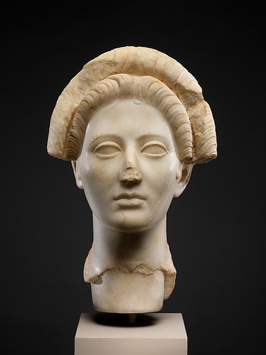 Marble portrait of a young woman