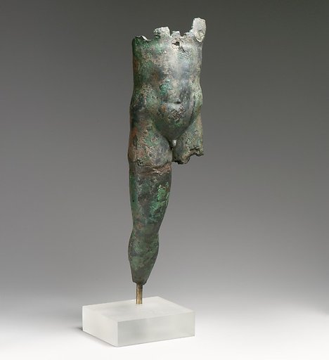 Bronze statuette of a man