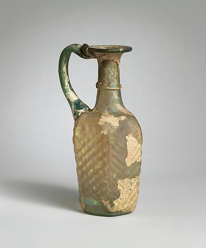 Glass hexagonal jug