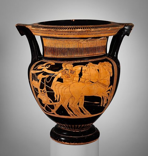 Terracotta column-krater (bowl for mixing wine and water)