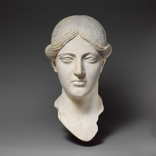 Marble head of a woman