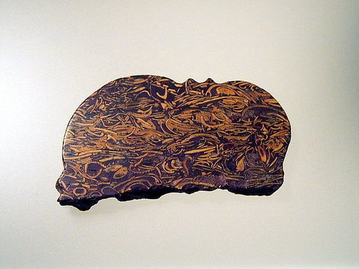 Glass mosaic fragment