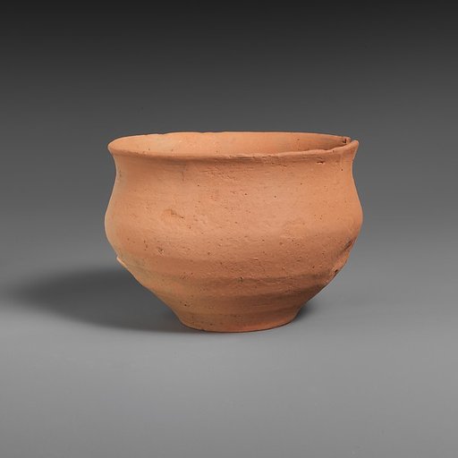 Terracotta kantharos (drinking cup with high handles)