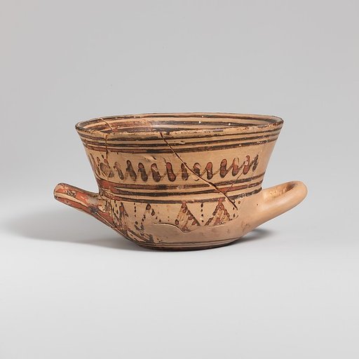 Terracotta skyphos (deep drinking cup)