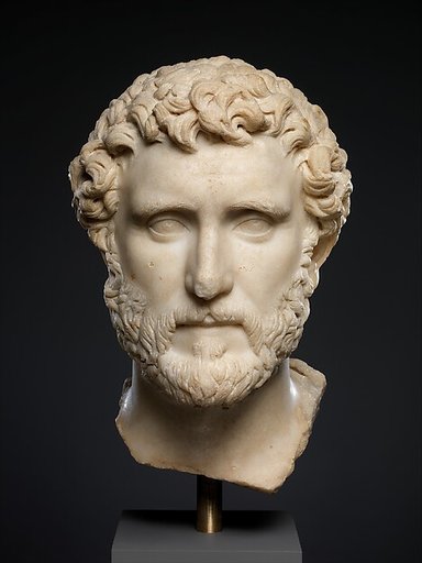Marble portrait of the emperor Antoninus Pius