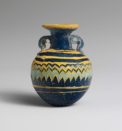 Glass aryballos (perfume bottle)