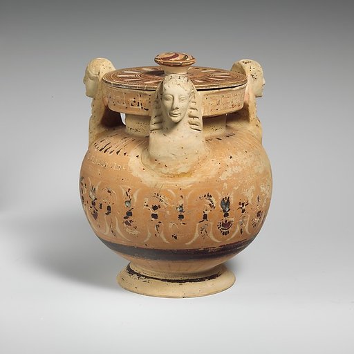 Terracotta pyxis (box)