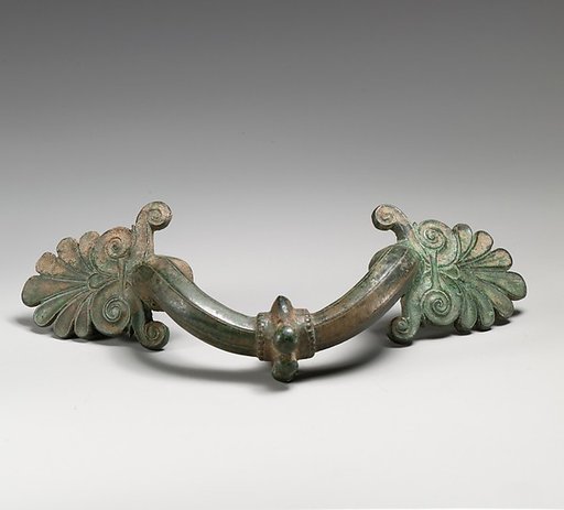 Bronze handles of a hydria (water jar)