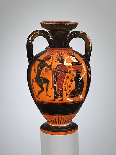 Terracotta neck-amphora (jar)