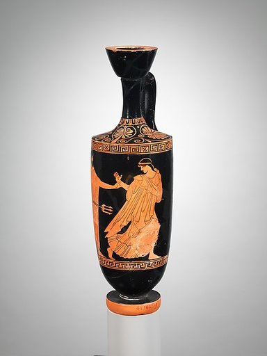 Terracotta lekythos (oil flask)