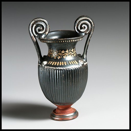 Terracotta miniature volute-krater (mixing bowl)