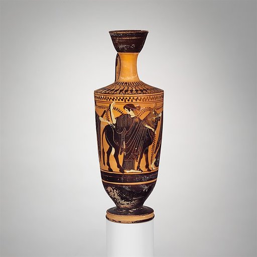 Terracotta lekythos (oil flask)