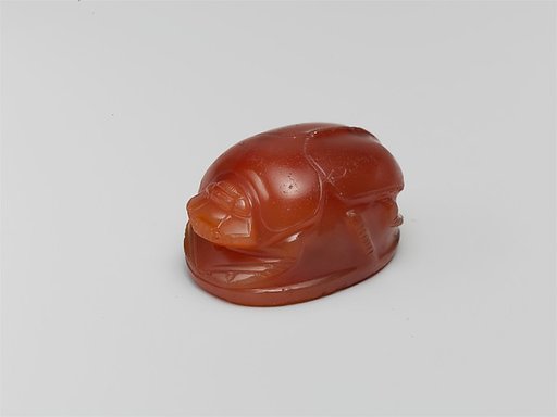 Carnelian engraved scarab