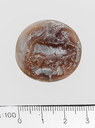 Agate lentoid seal