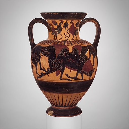 Terracotta neck-amphora (jar)