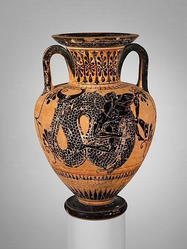 Terracotta neck-amphora (jar)