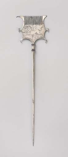 Silver comb and pin
