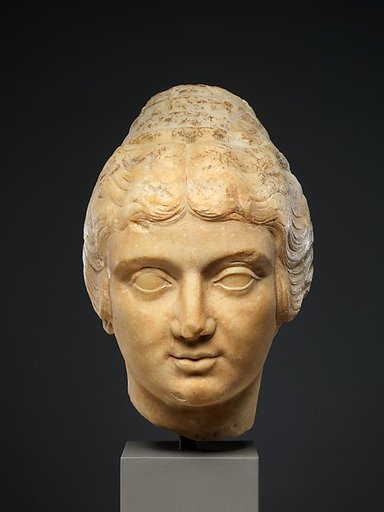 Marble head of a woman