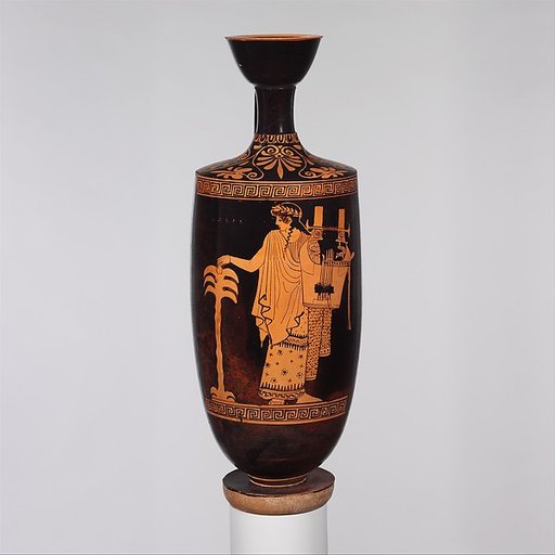 Terracotta lekythos (oil flask)