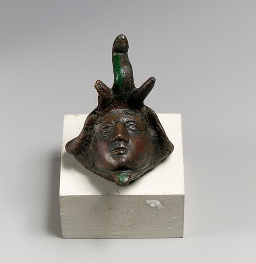 Head with elephant spoils