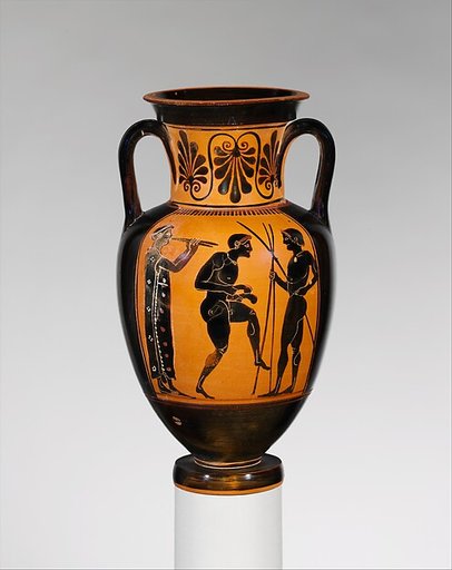 Terracotta neck-amphora (jar)