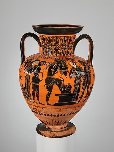 Terracotta neck-amphora (jar)