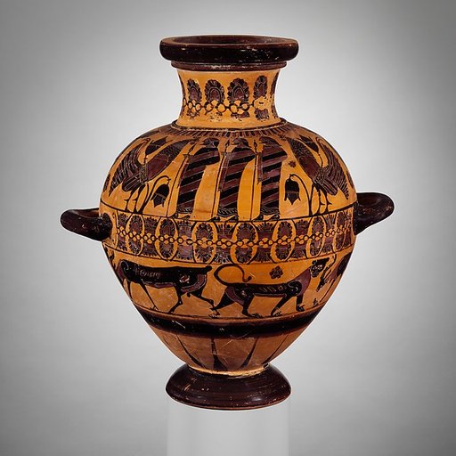 Terracotta hydria (water jar)