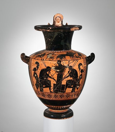 Terracotta hydria (water jar)