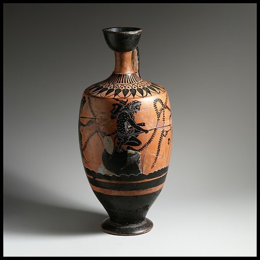 Terracotta lekythos (oil flask)