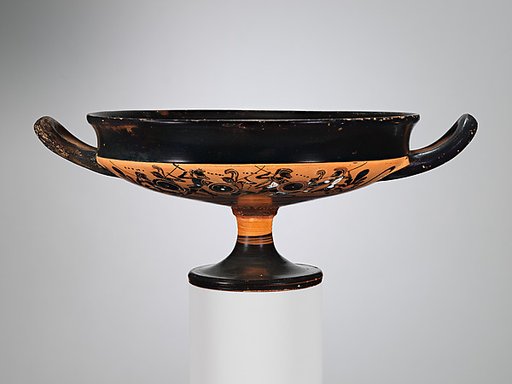 Terracotta kylix (drinking cup)