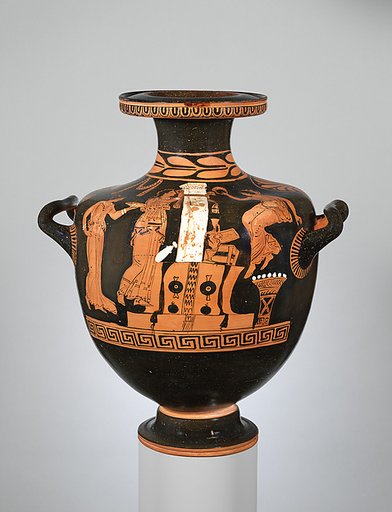 Terracotta hydria (water jar)