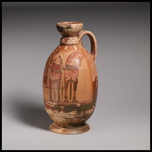 Terracotta lekythos (oil flask)